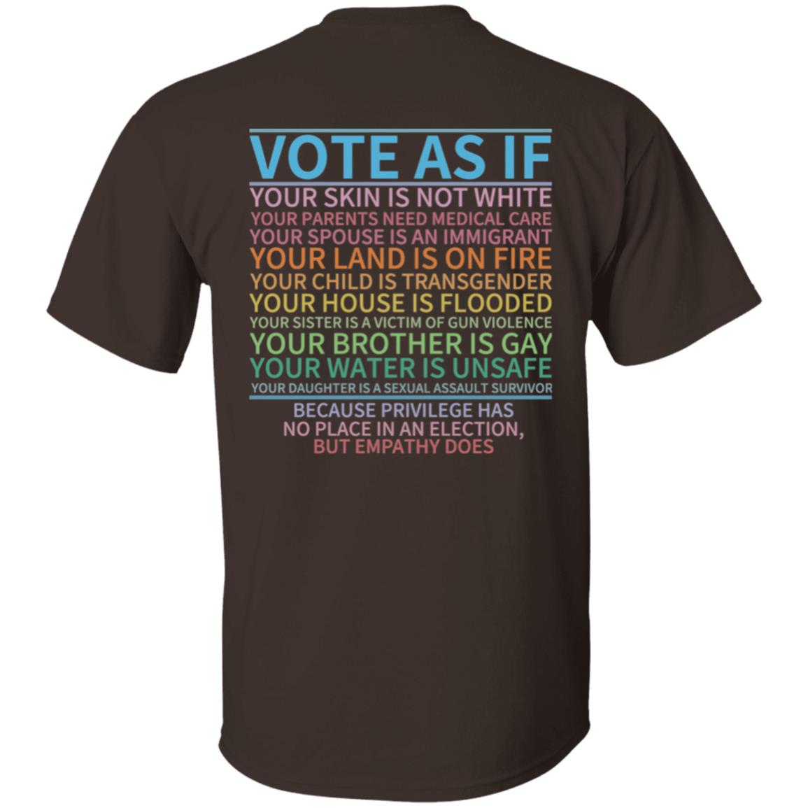 Vote 2 sided Design 5.3 oz. T-Shirt