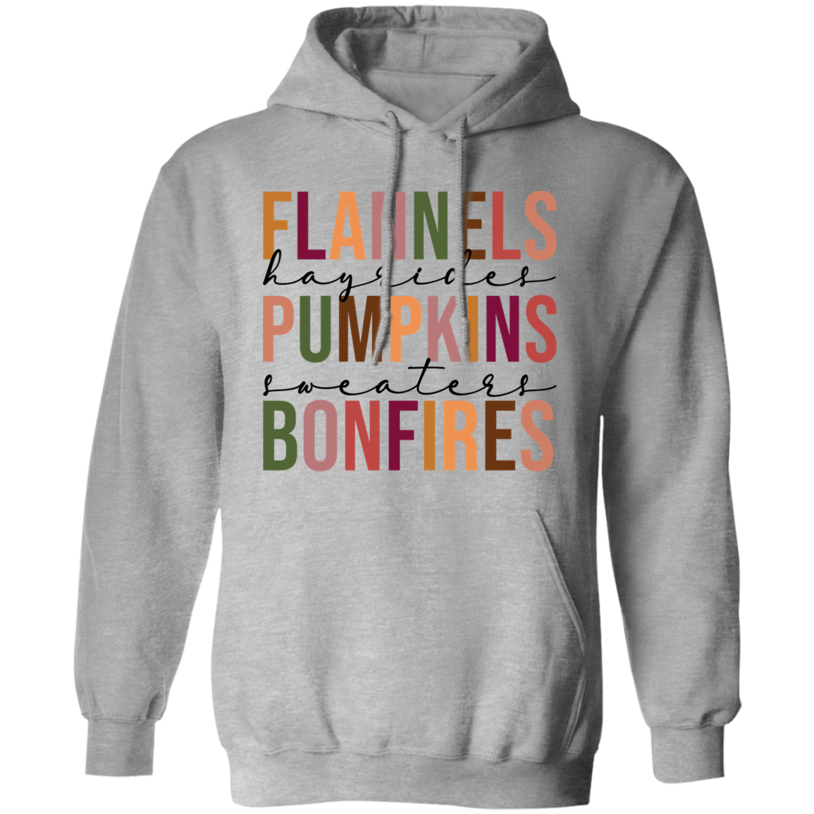 Flannels, Hayrides, Pumpkins  Pullover Hoodie
