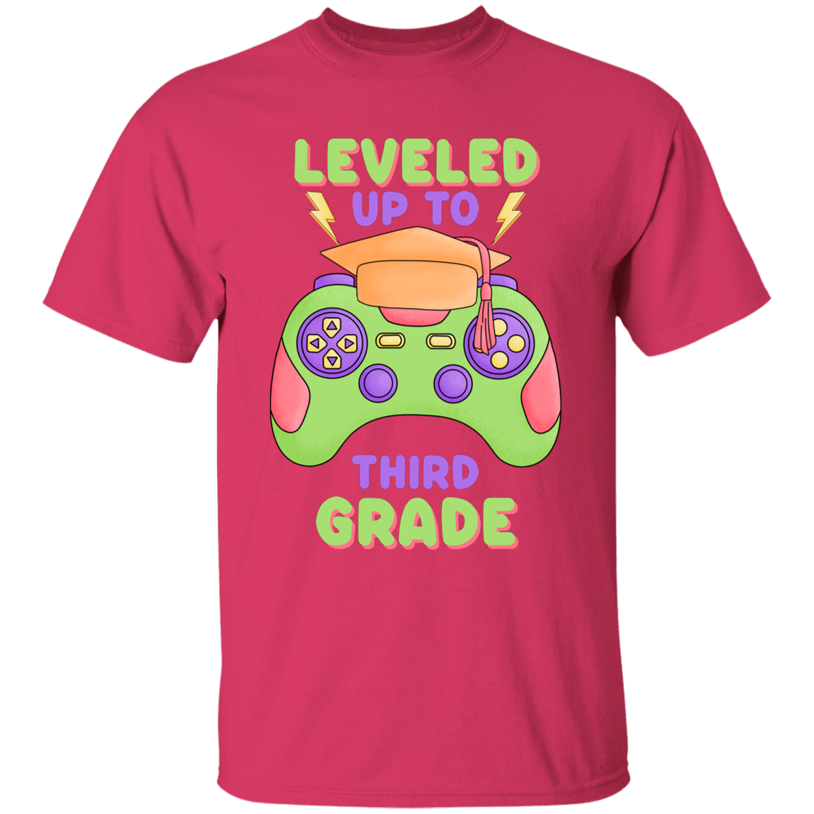 Level Up To Third Grade Youth Cotton T-Shirt