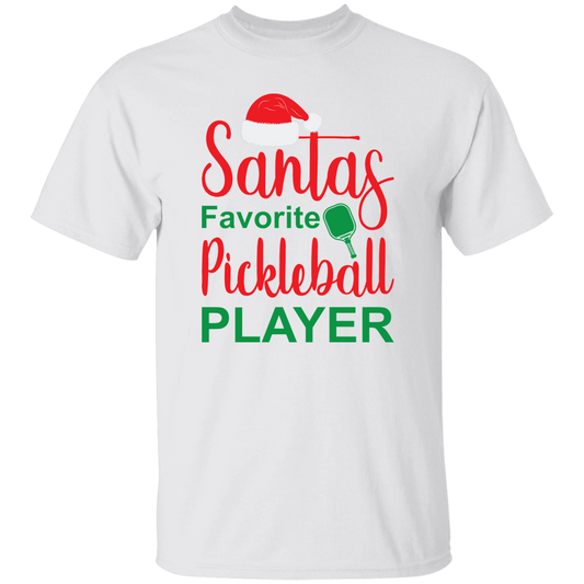 Santa's Favorite Pickleball Player T-Shirt