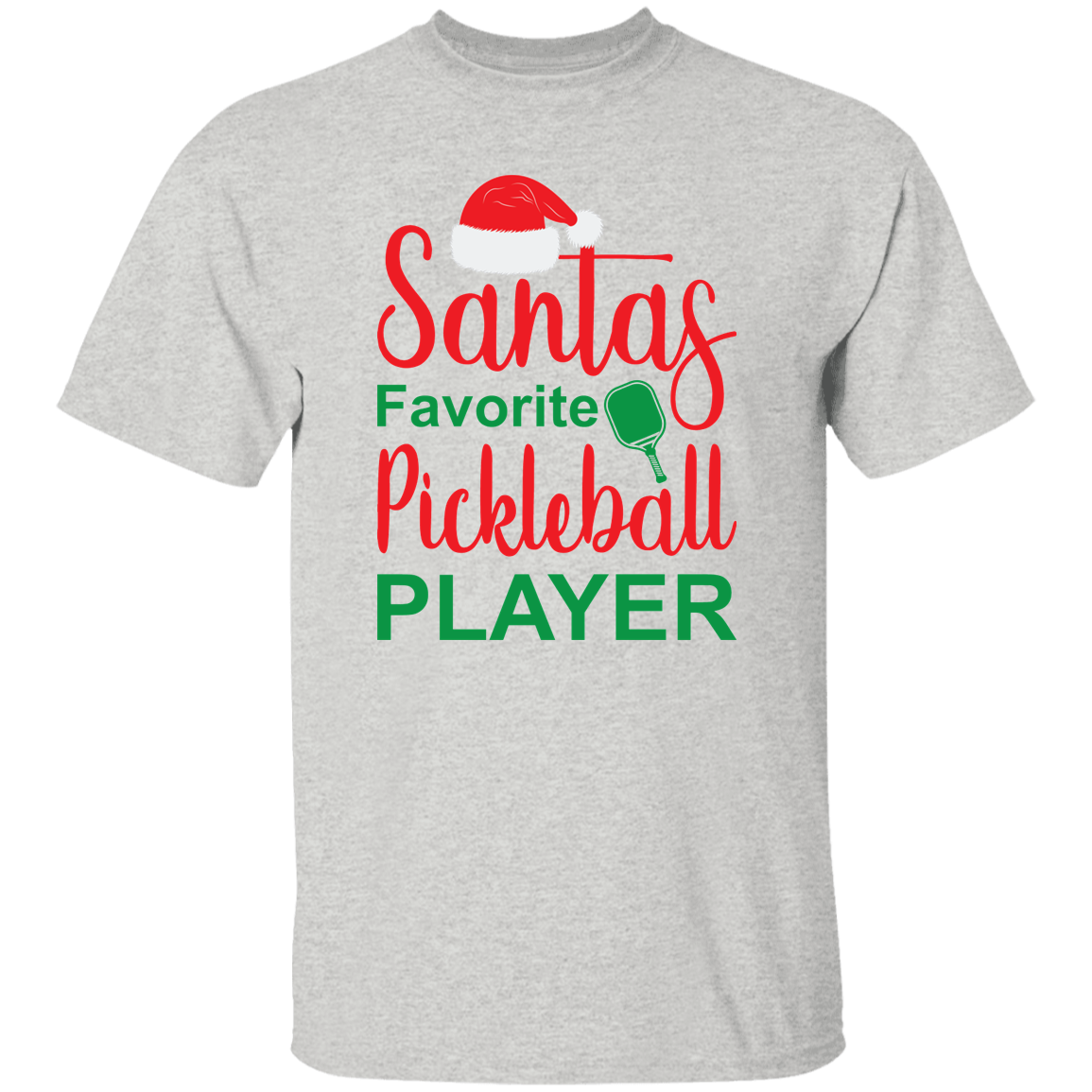 Santa's Favorite Pickleball Player T-Shirt