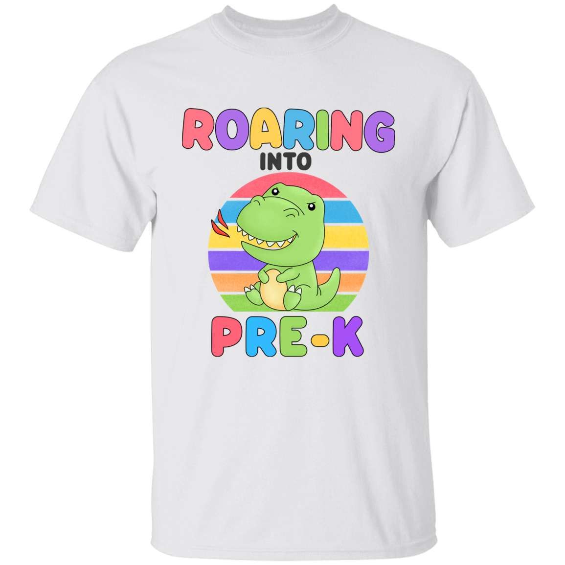 Roaring Into Pre K Cotton T-Shirt