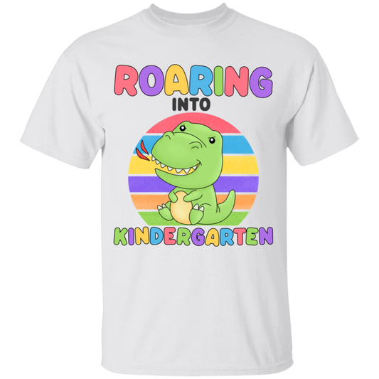 Roaring Into Kindergarten Youth Cotton T-Shirt