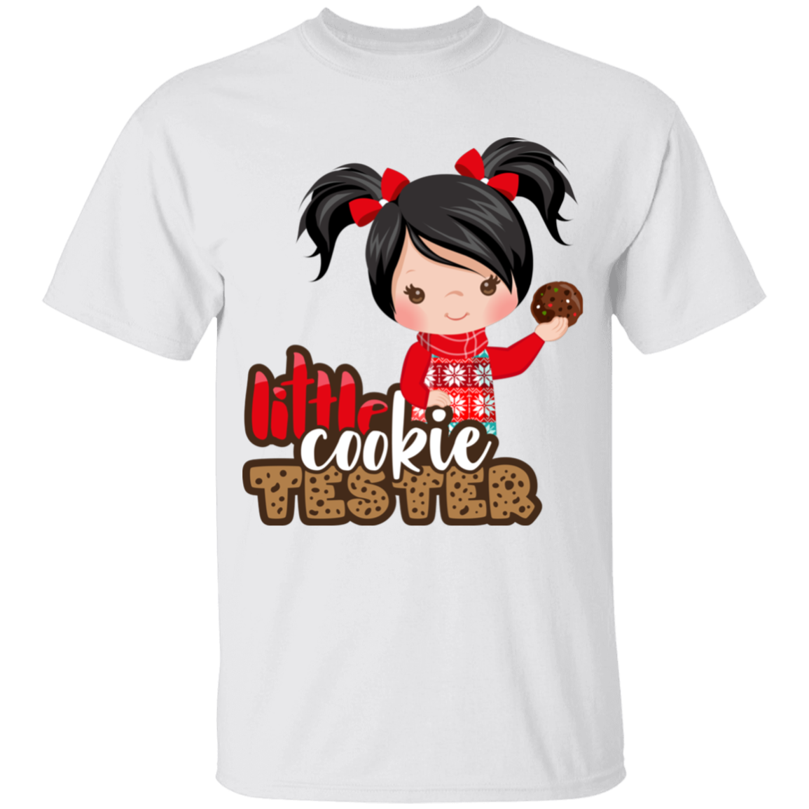 Little Cookie Tester Black Hair Girl 100% Cotton T-Shirt