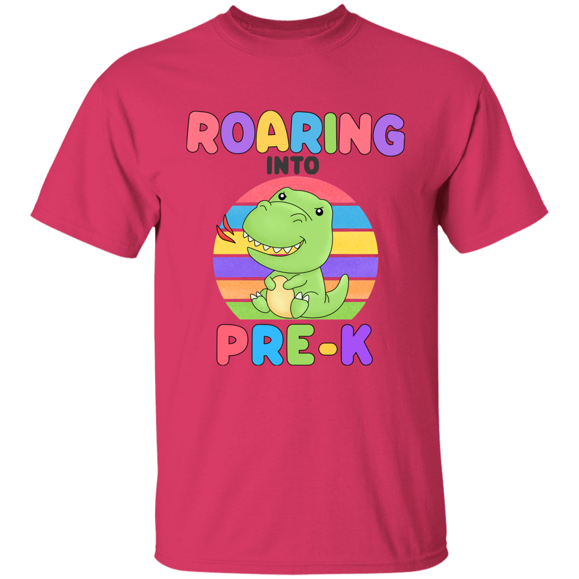 Roaring Into Pre K Cotton T-Shirt