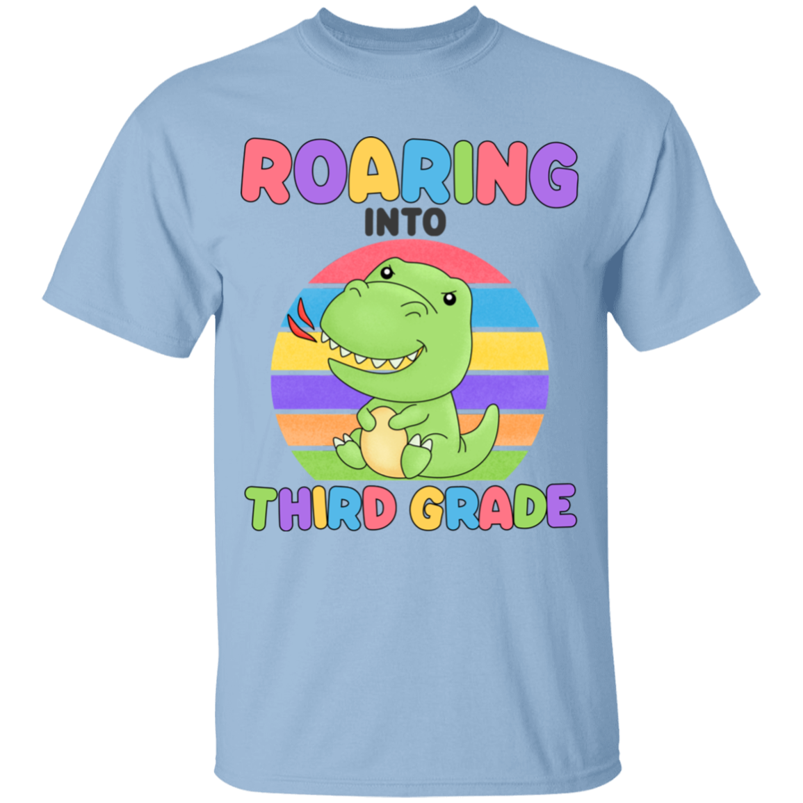 Roaring Into Third Grade Youth  Cotton T-Shirt