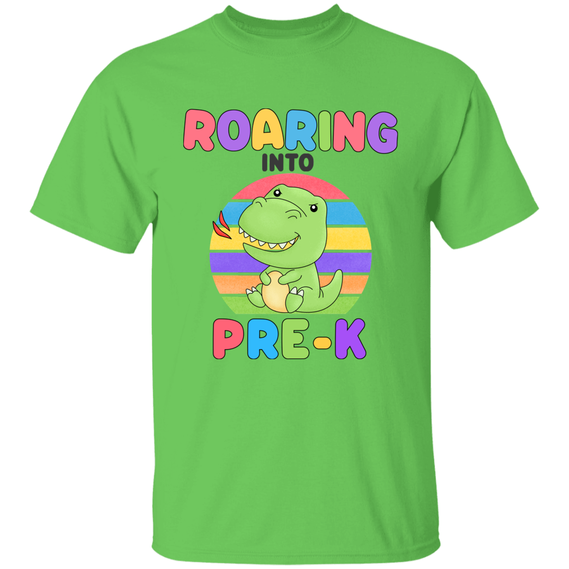 Roaring Into Pre K Cotton T-Shirt