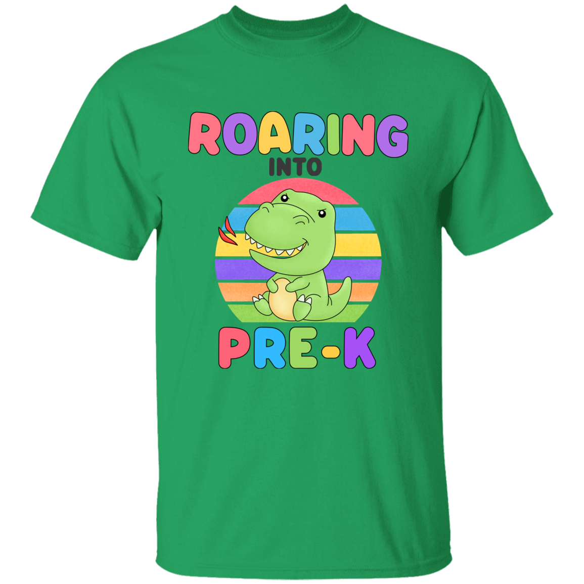 Roaring Into Pre K Cotton T-Shirt