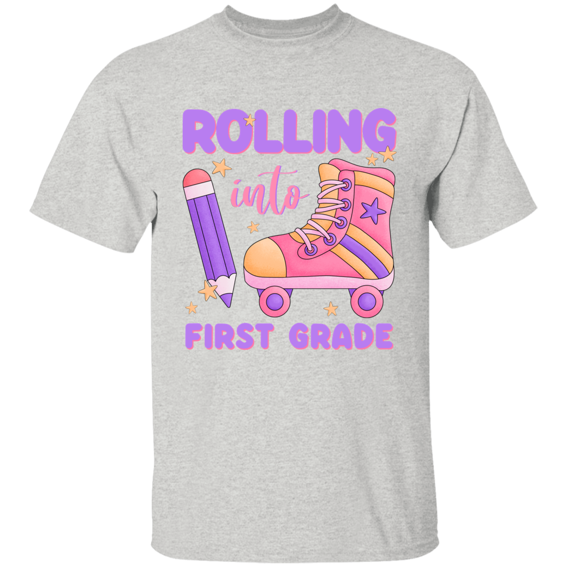 Rolling Into First Grade Youth Cotton T-Shirt