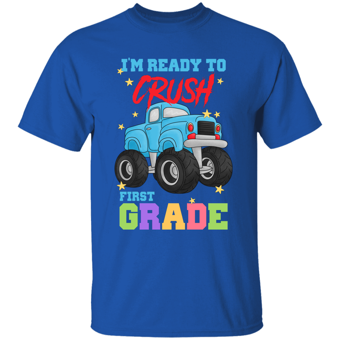 Crush First Grade Truck Youth Cotton T-Shirt