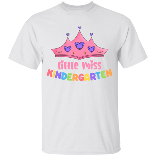 Little Miss Kindergarten Princess Youth Cotton T-Shirt