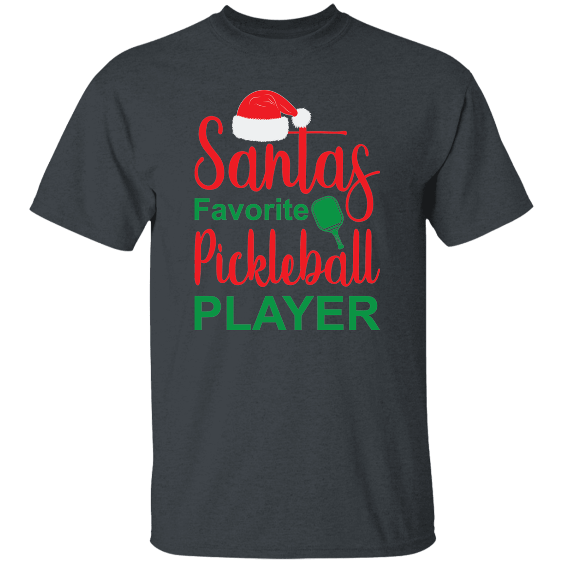 Santa's Favorite Pickleball Player T-Shirt