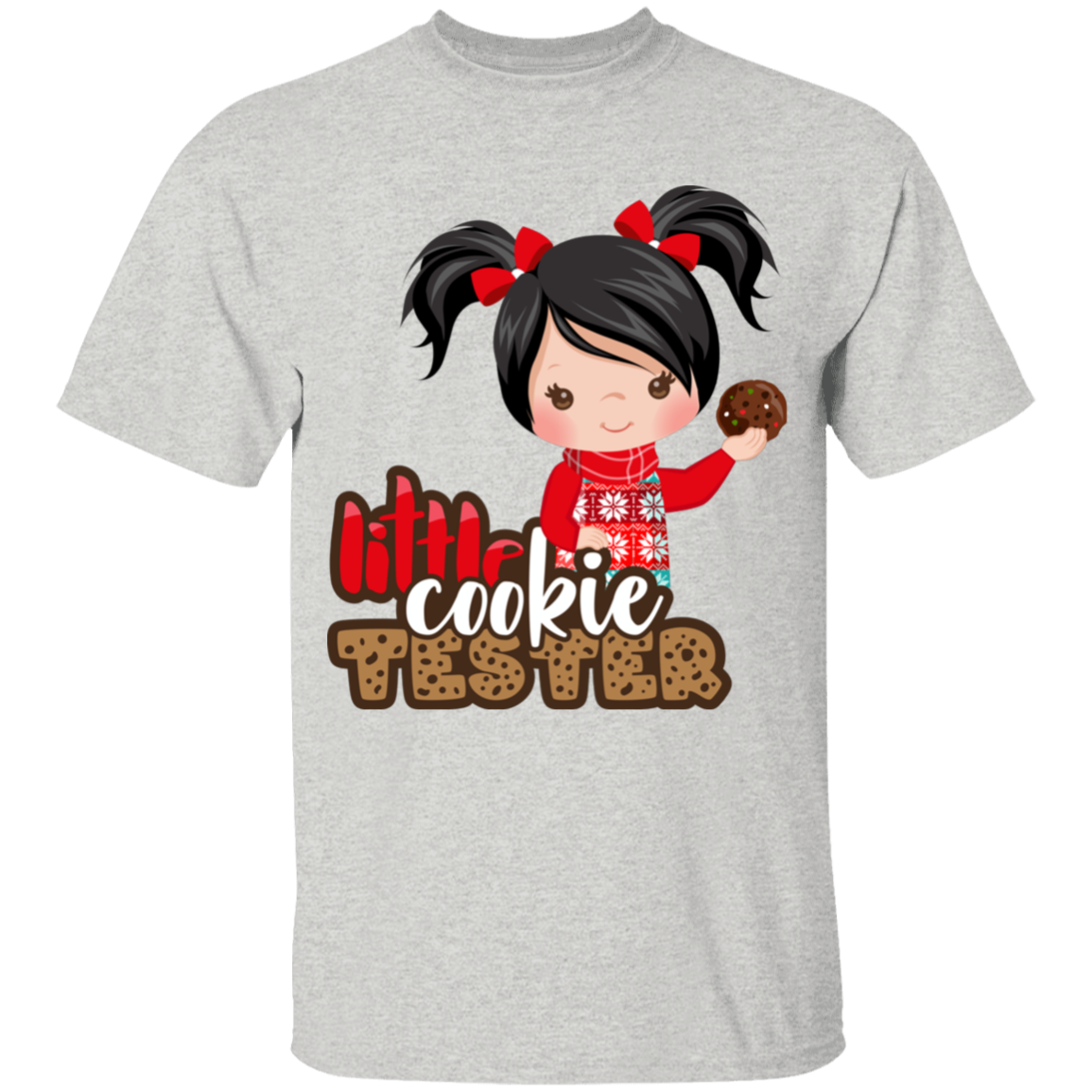 Little Cookie Tester Black Hair Girl 100% Cotton T-Shirt