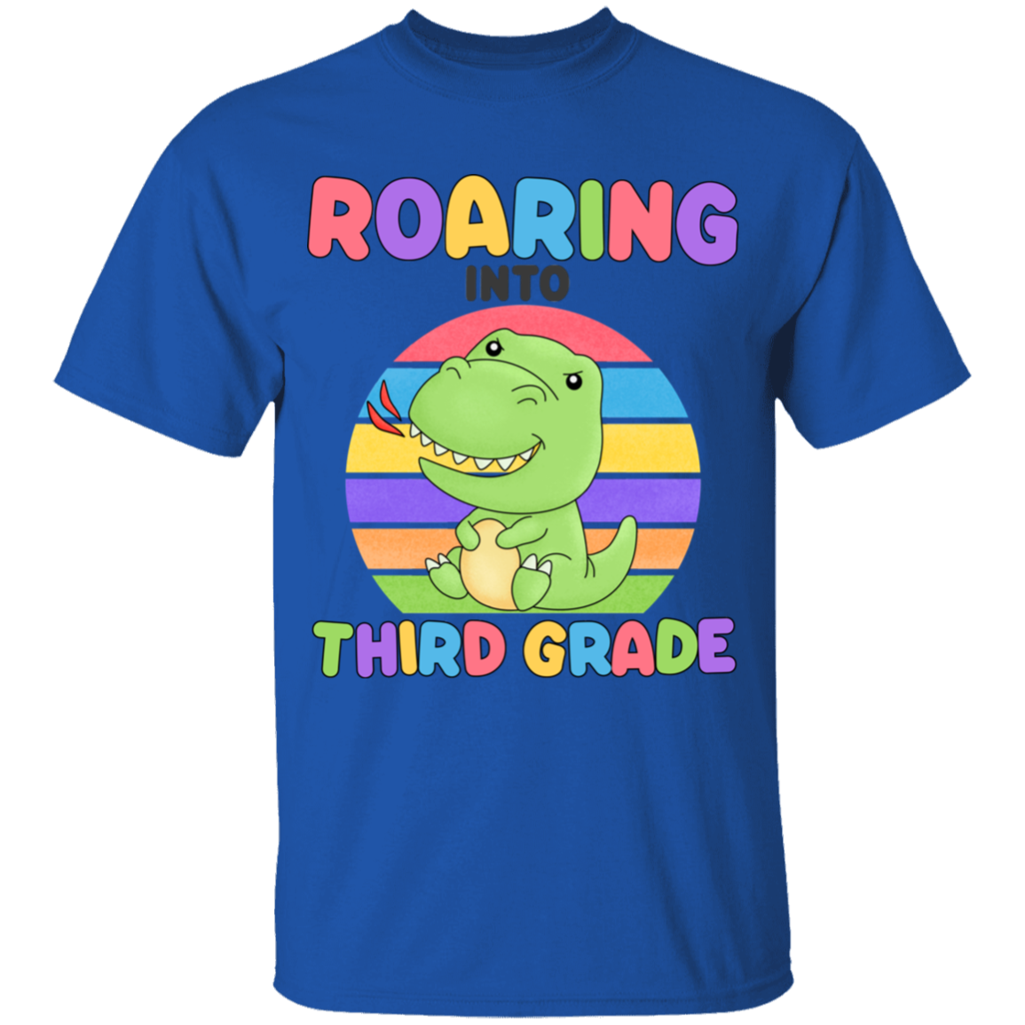 Roaring Into Third Grade Youth  Cotton T-Shirt