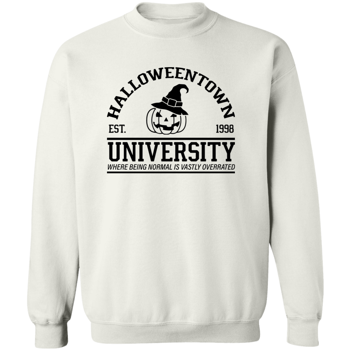 Halloween Town University Crewneck Pullover Sweatshirt