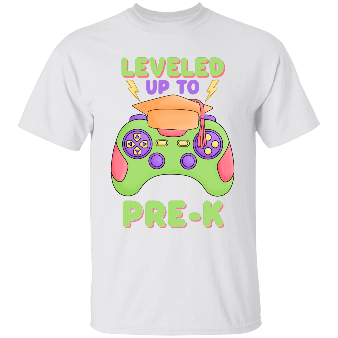 Level Up to Pre K Youth Cotton T-Shirt