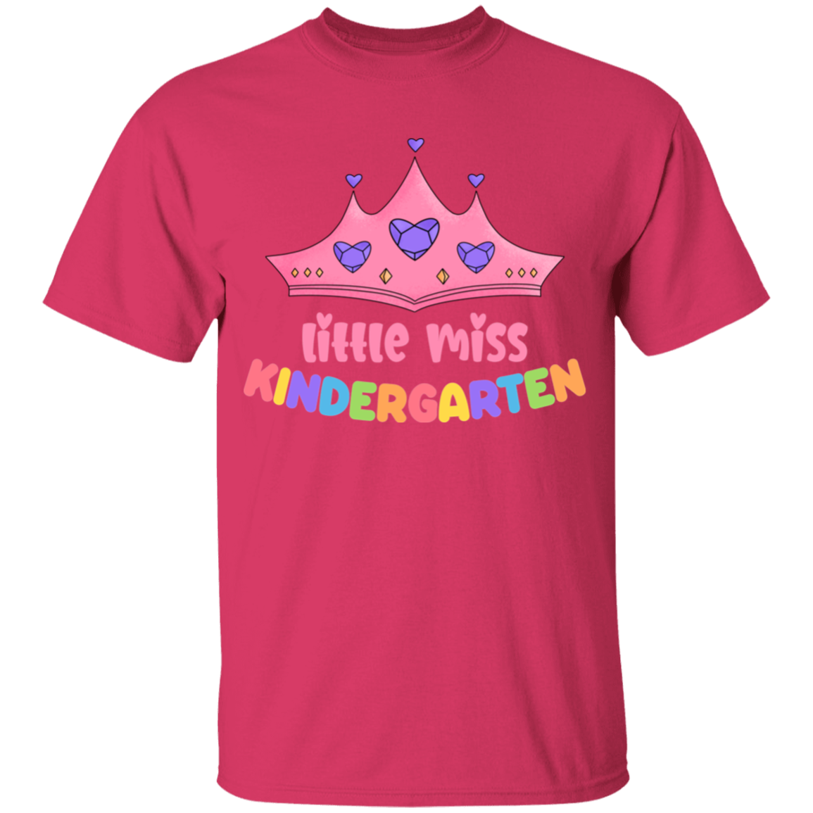 Little Miss Kindergarten Princess Youth Cotton T-Shirt