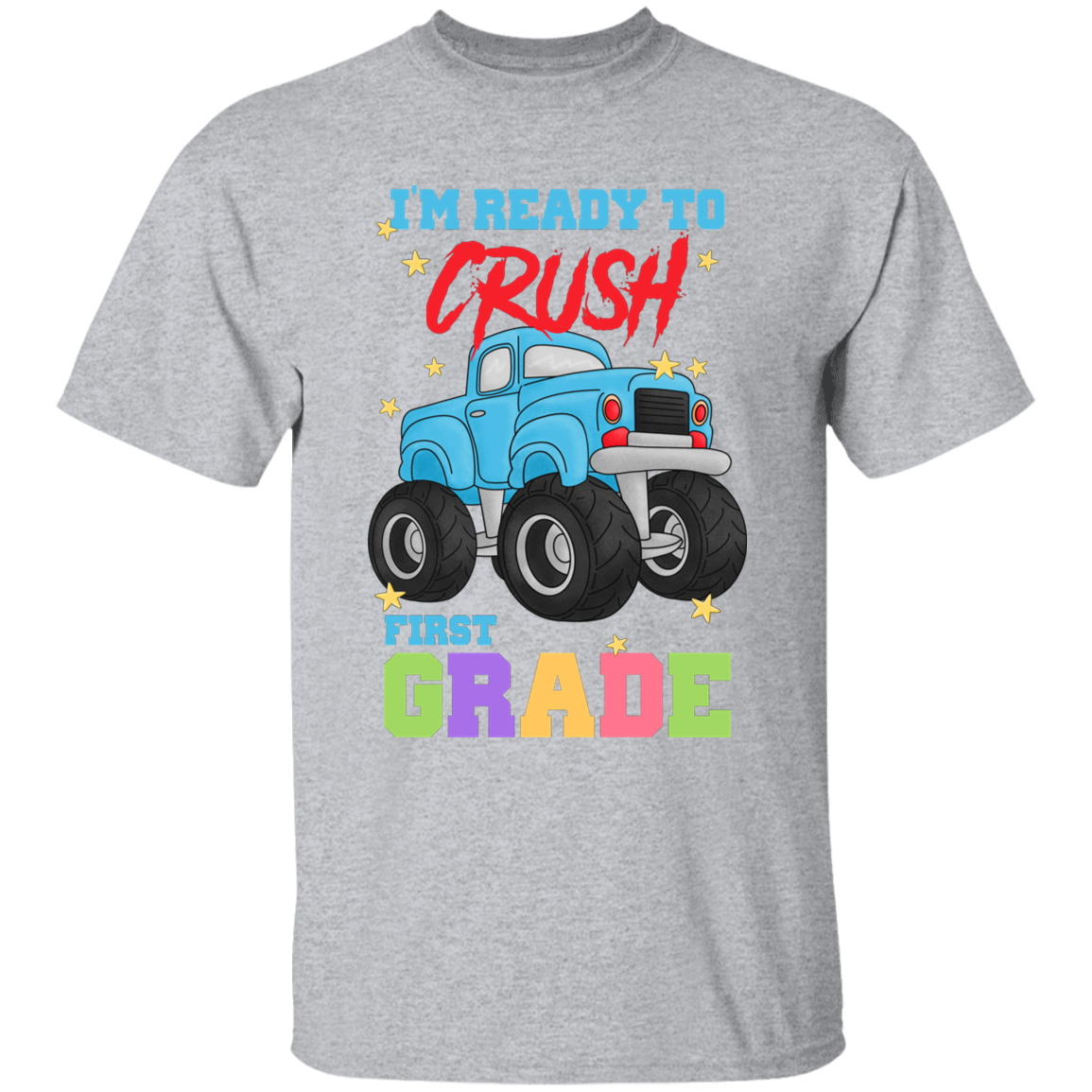 Crush First Grade Truck Youth Cotton T-Shirt