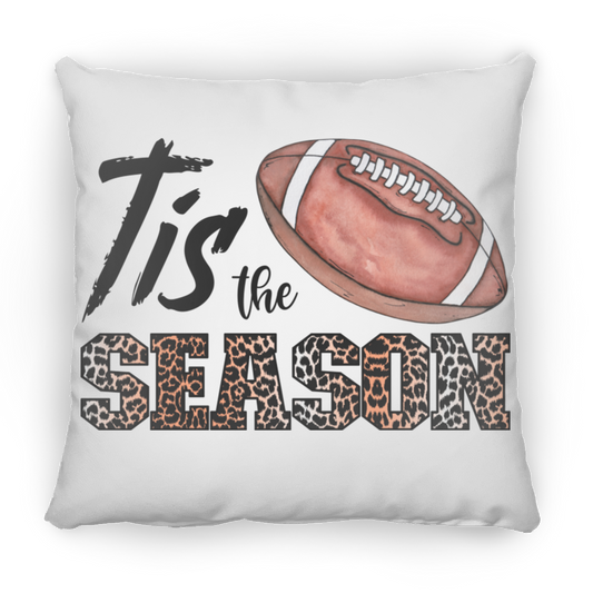 Tis the Season Football Medium Square Pillow
