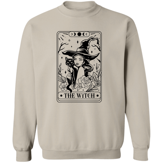 The Witch Tarot Card Crewneck Pullover Sweatshirt