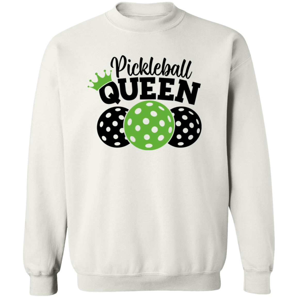 Pickleball Queen Crewneck Pullover Sweatshirt