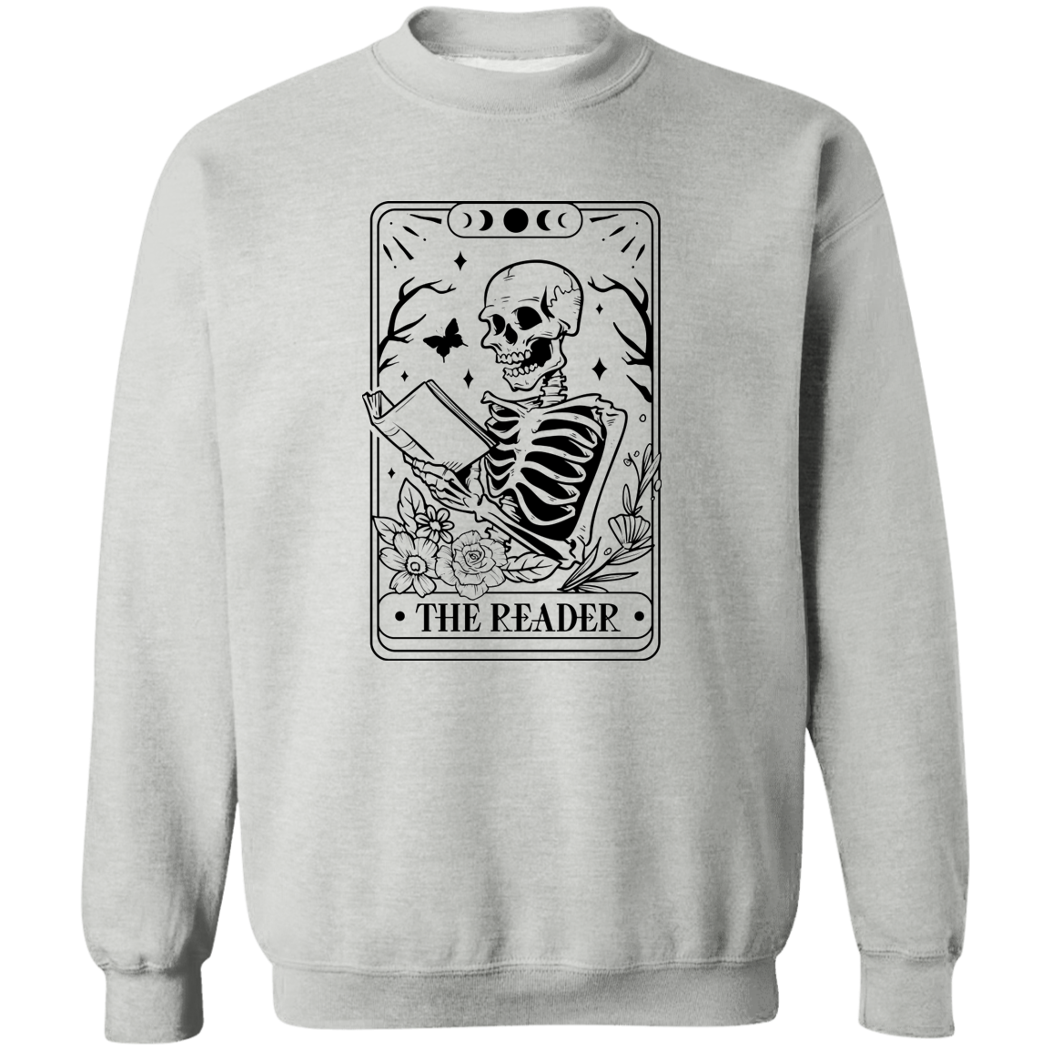 The Reader Tarot Card Crewneck Pullover Sweatshirt