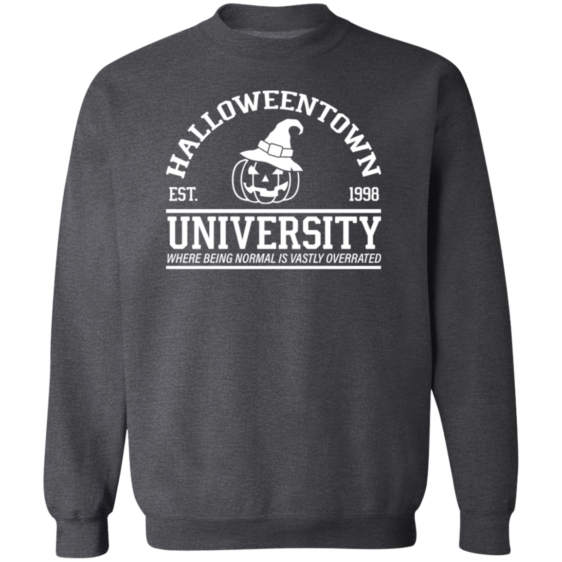 Halloween Town University Crewneck Pullover Sweatshirt