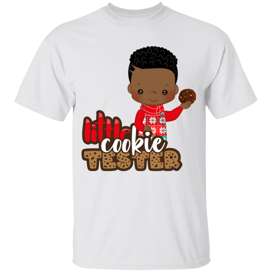 Little Cookie Tester African American Boy Cotton T-Shirt