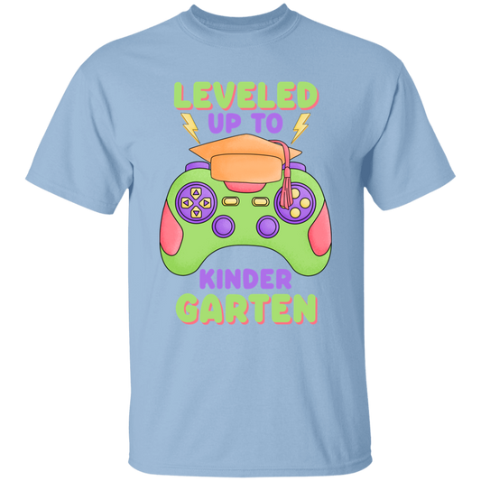 Leveled Up to Kindergarten Youth Cotton T-Shirt