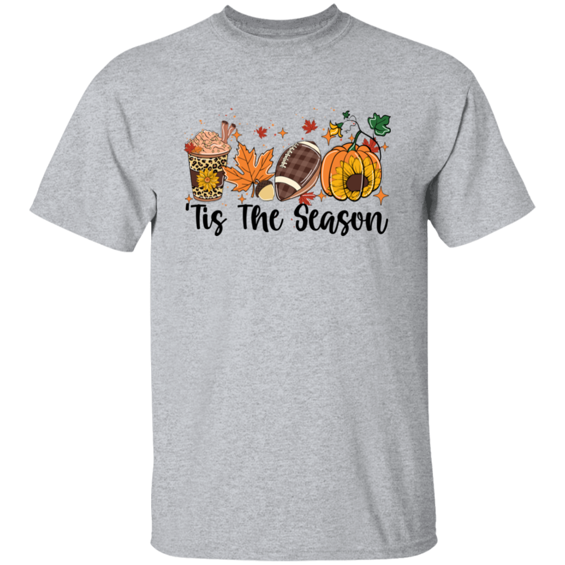Tis the Season Football and Fall T-Shirt
