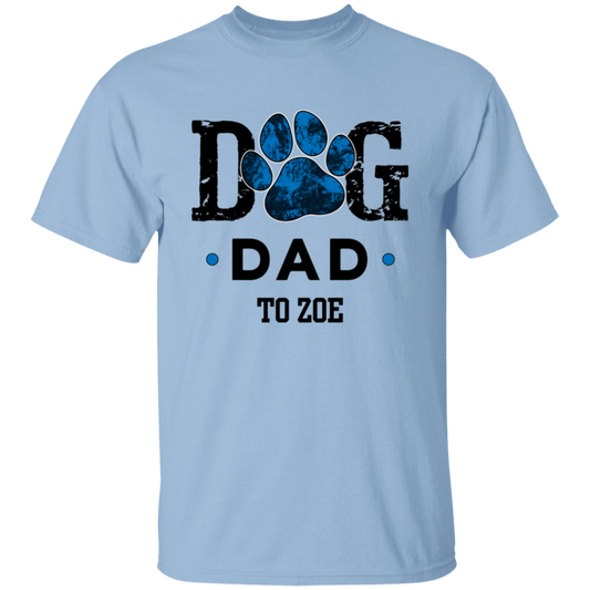 Dog Dad Personalized 5.3 oz. T-Shirt