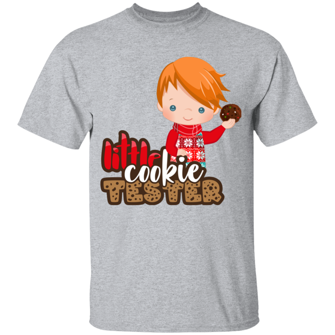 Little Cookie Tester Red Hair Boy 100% Cotton T-Shirt