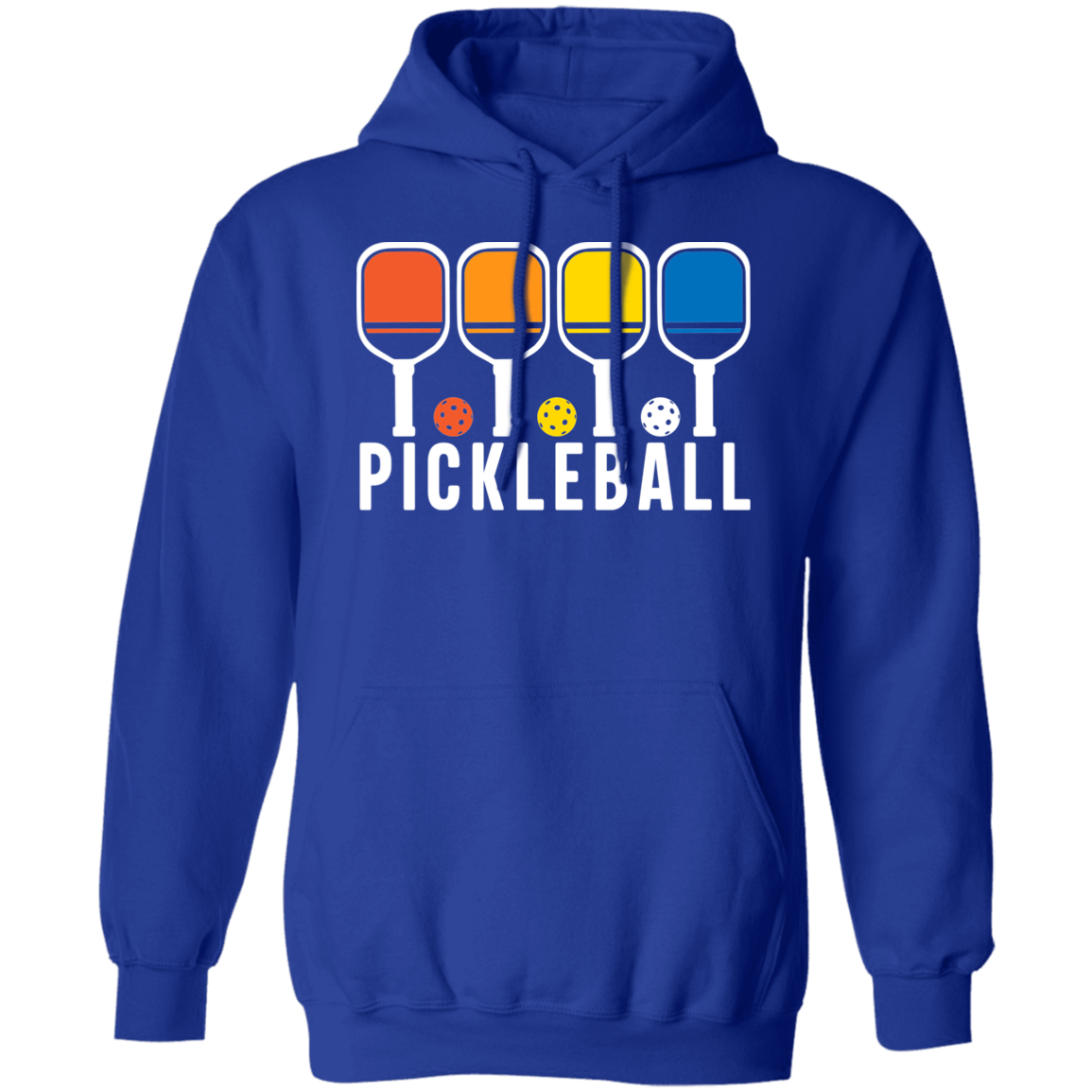 Pickleball Rainbows Pullover Hoodie