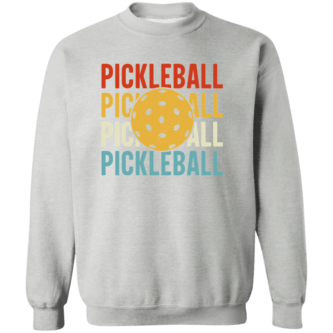 Pickleball Crewneck Pullover Sweatshirt