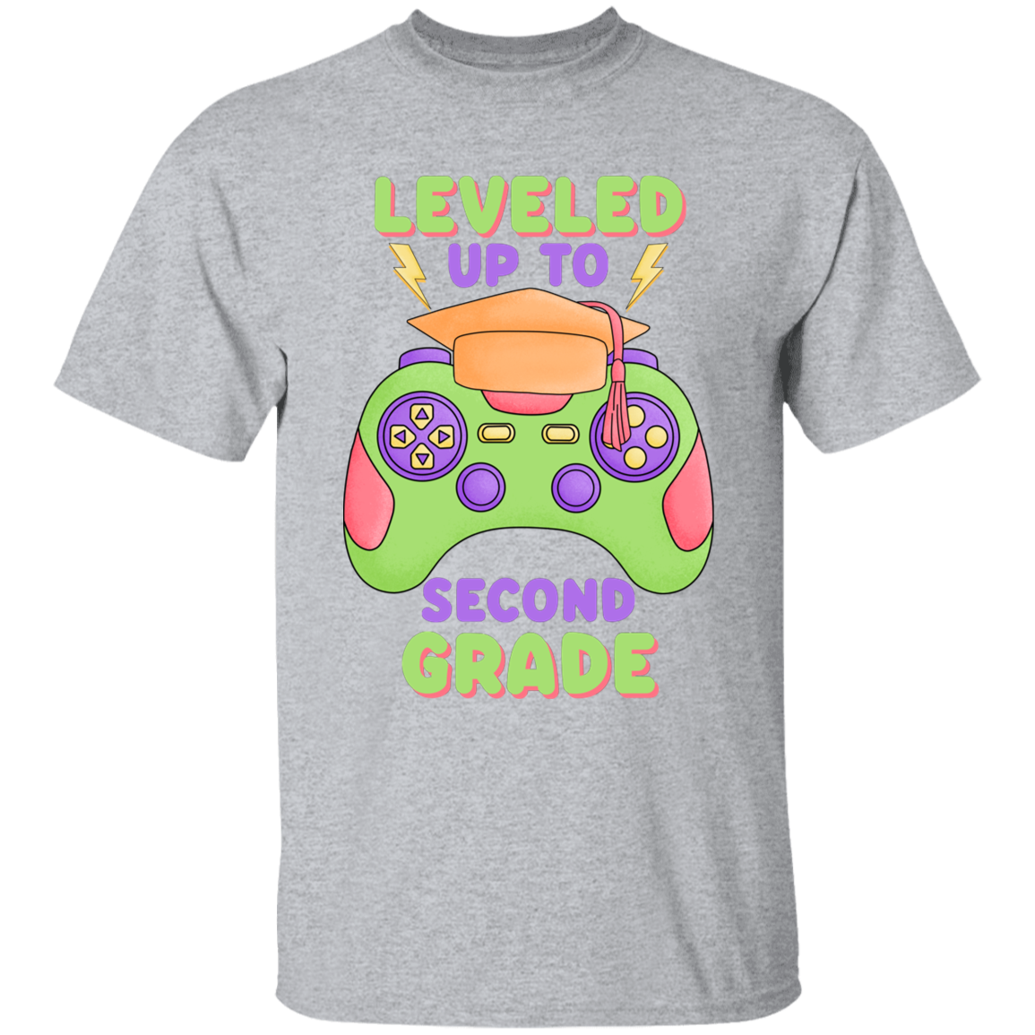 Level Up To Second Grade Youth Cotton T-Shirt