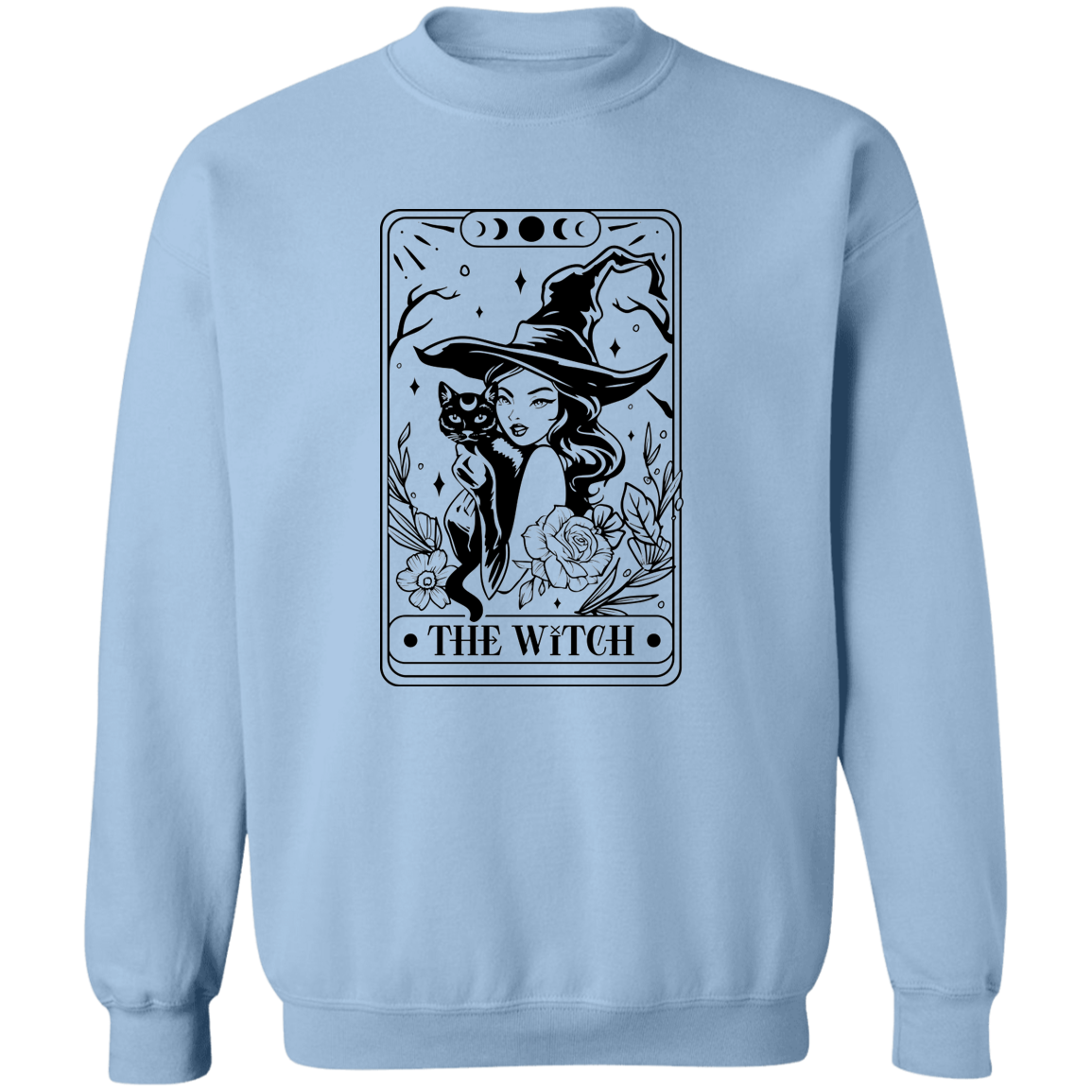 The Witch Tarot Card Crewneck Pullover Sweatshirt