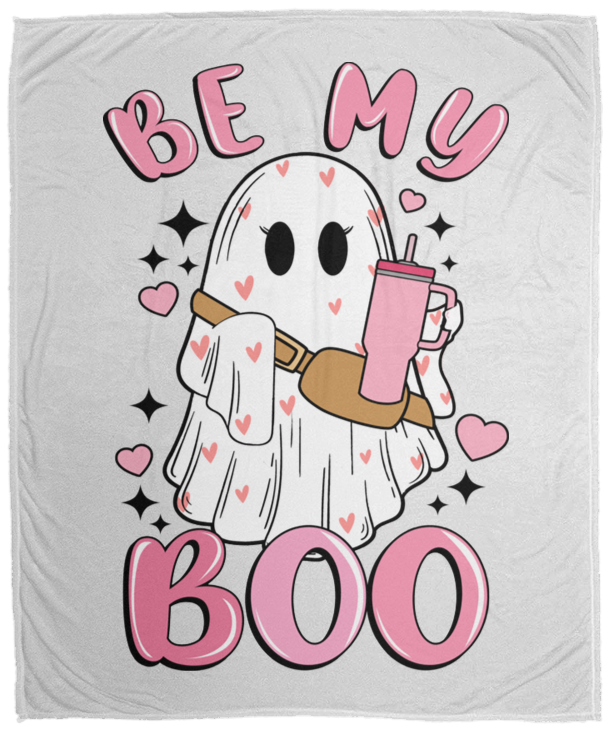 Be My Boo Cozy Plush Fleece Blanket - 50x60