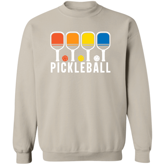 Pickleball Colors Crewneck Pullover Sweatshirt