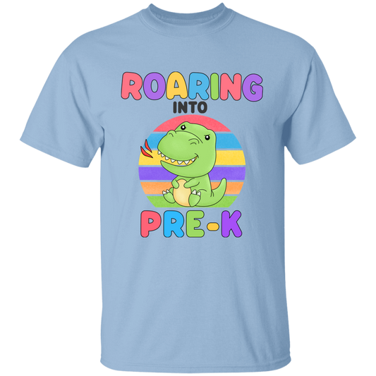 Roaring Into Pre K Cotton T-Shirt