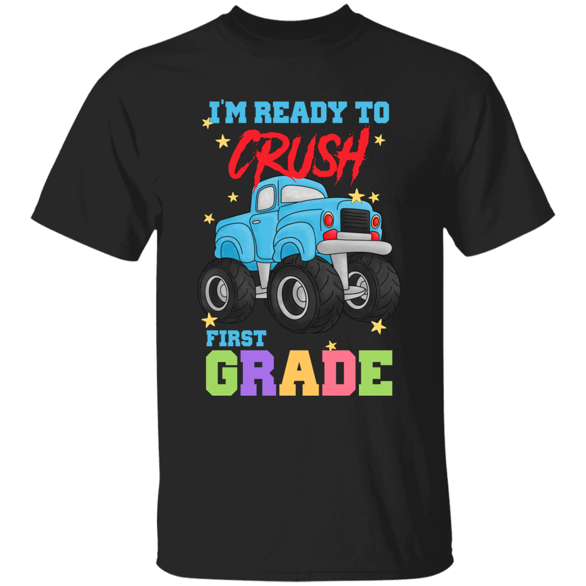 Crush First Grade Truck Youth Cotton T-Shirt