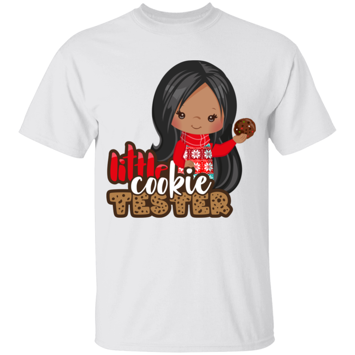 Little Cookie Tester Girl  Cotton T-Shirt