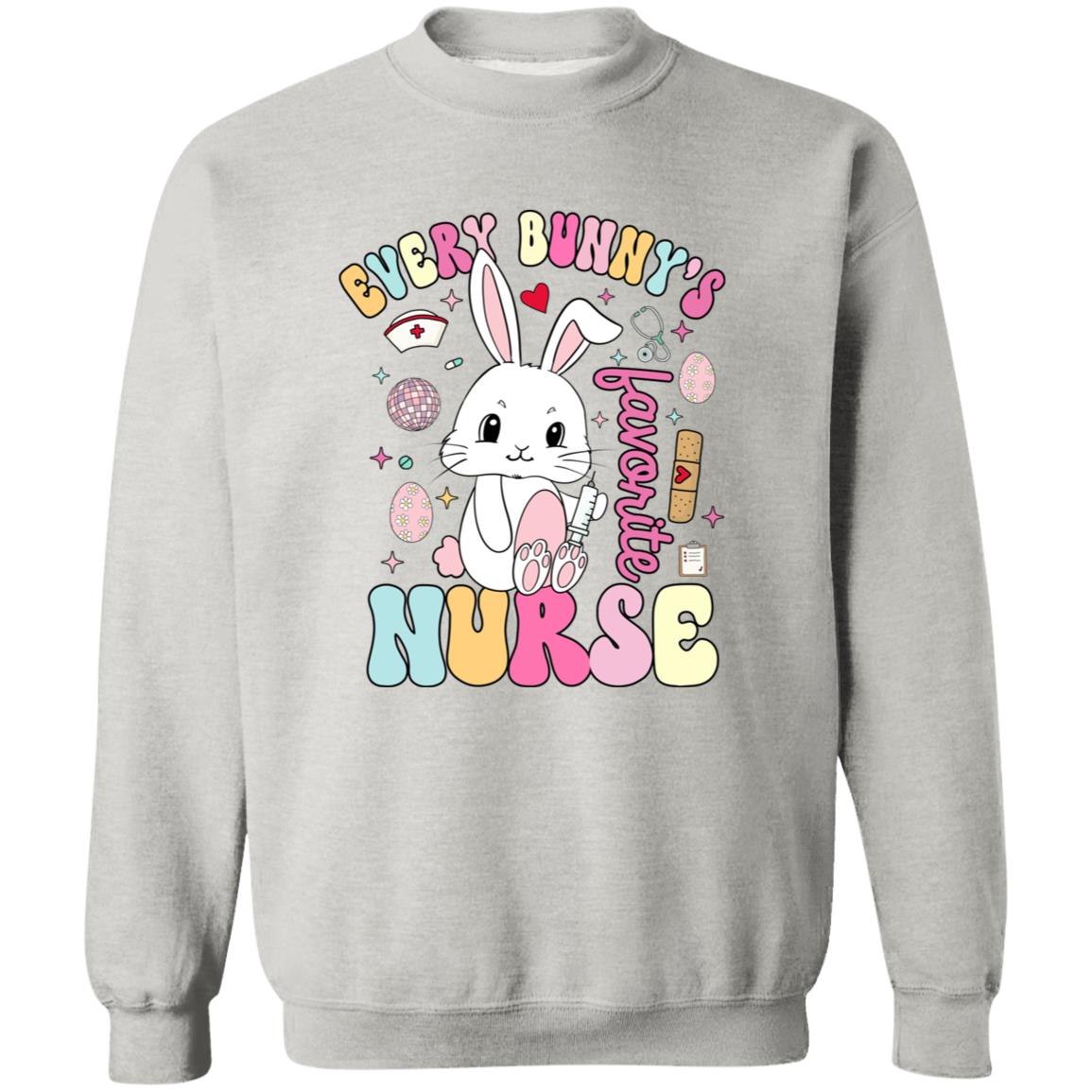 Every Bunny's Favorite Nurse Crewneck Pullover Sweatshirt