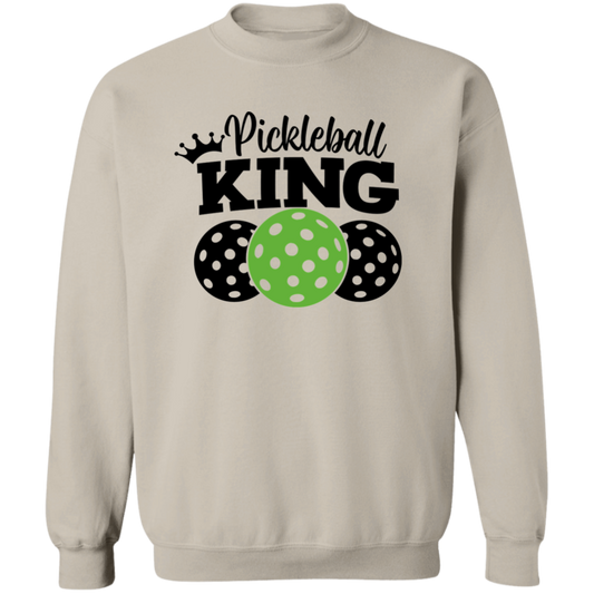 Pickleball King Crewneck Pullover Sweatshirt