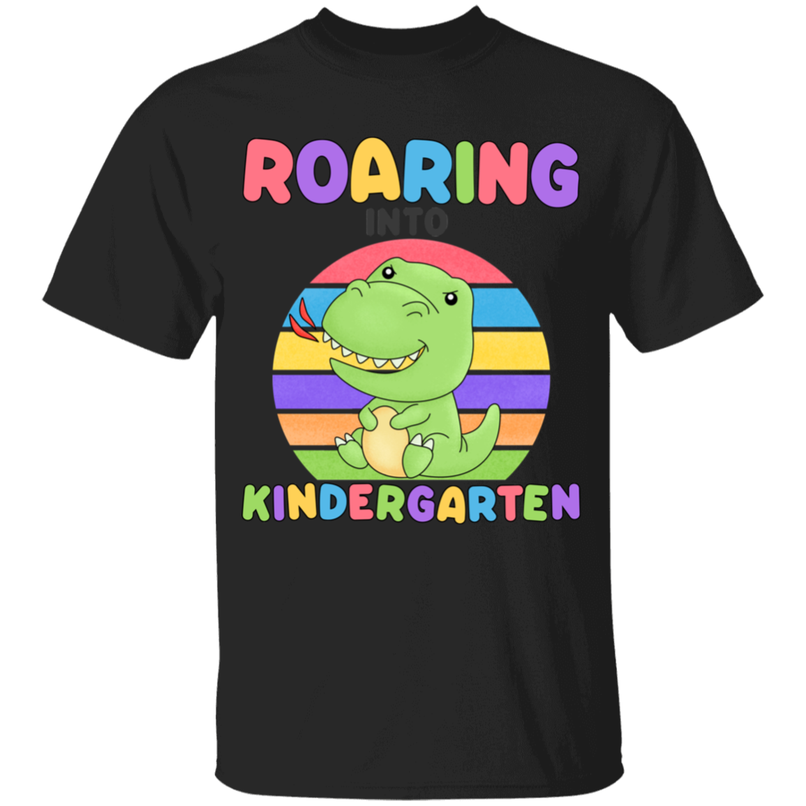 Roaring Into Kindergarten Youth Cotton T-Shirt