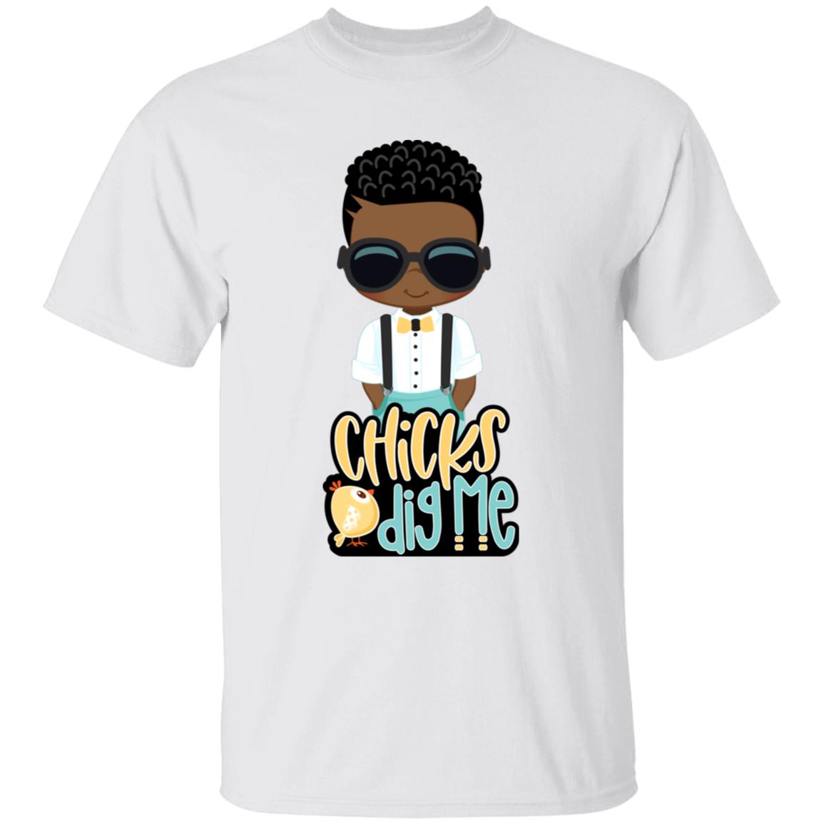 Chicks Dig Me Easter Youth 5.3 oz 100% Cotton T-Shirt
