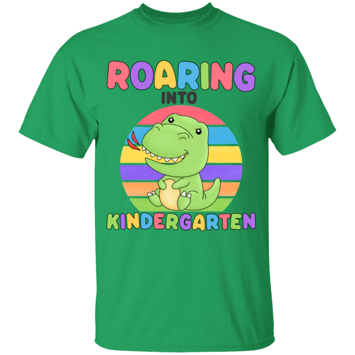 Roaring Into Kindergarten Youth Cotton T-Shirt