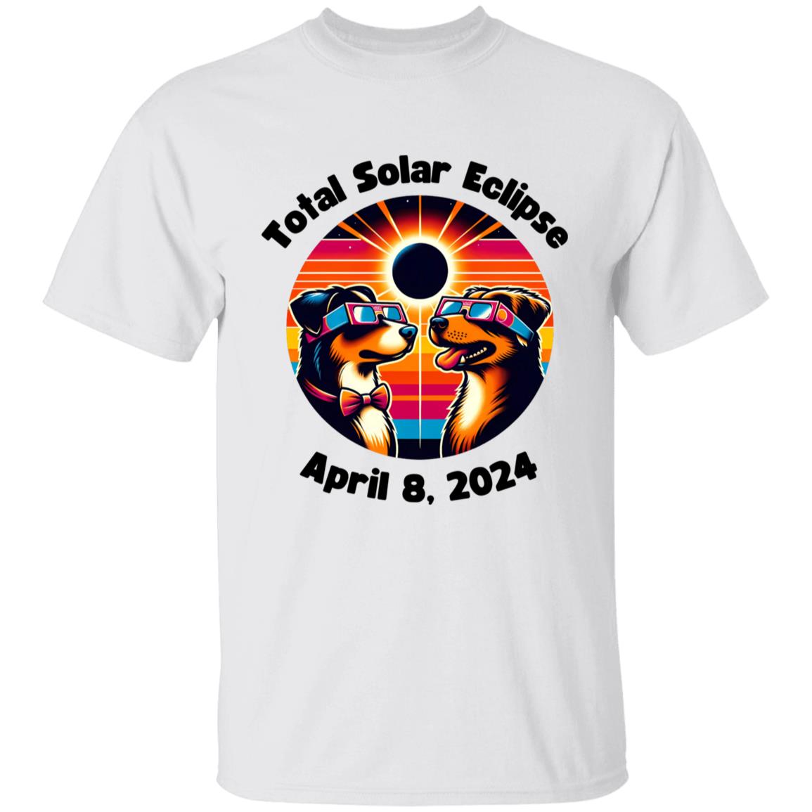 Dogs Solar Eclipse Youth 5.3 oz 100% Cotton T-Shirt