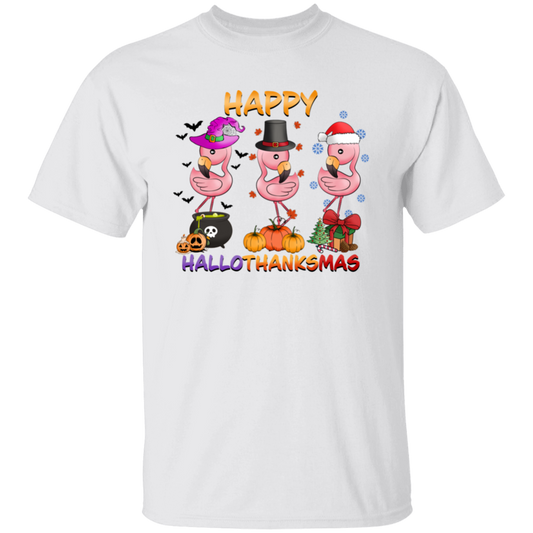 Flamingo HalloThanksMas T-Shirt