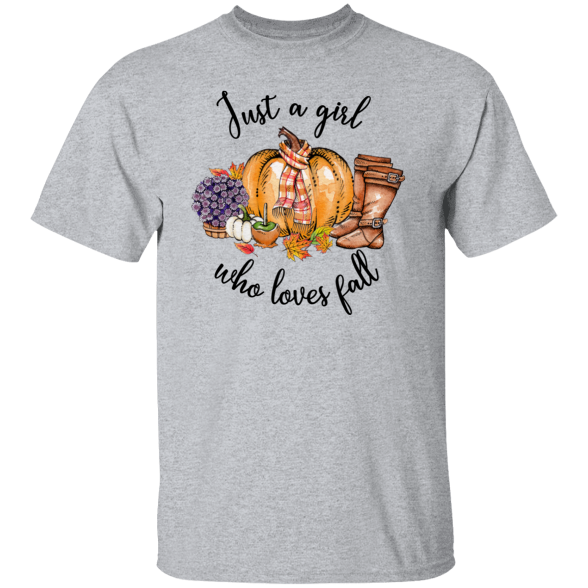 Just A Girl Who Loves Fall  T-Shirt