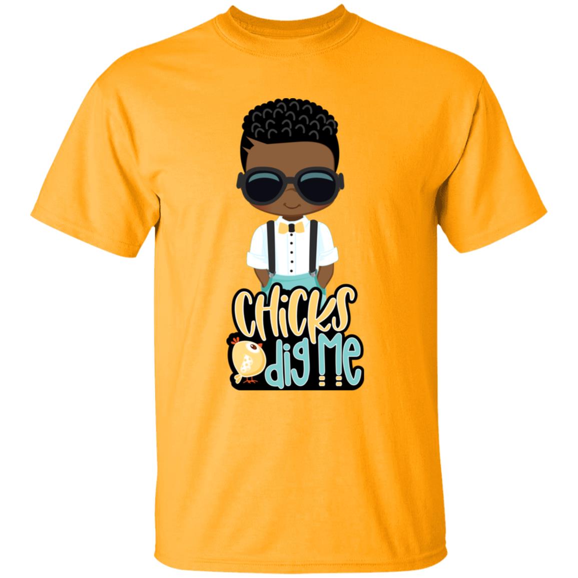 Chicks Dig Me Easter Youth 5.3 oz 100% Cotton T-Shirt